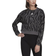 Adidas Women's Essentials Tiger-Print Sweatshirt - Black/Grey Five