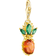 Thomas Sabo Charm Club Collectable Pineapple Charm Pendant - Gold/Green/Orange