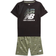 New Balance Boy's Logo T-Shirt and Shorts Set - Black