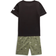 New Balance Boy's Logo T-Shirt and Shorts Set - Black