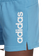 Adidas Women's Essentials Slim Logo Shorts - App Sky Rush/White