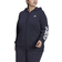 Adidas Women's Essentials Logo Full-Zip Hoodie Plus Size - Legend Ink/White