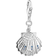 Thomas Sabo Charm Club Collectable Shell Charm Pendant - Silver/Pearl/Blue/Transparent