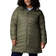 Columbia Women's Autumn Park Down Hooded Mid Jacket Plus - Stone Green