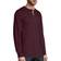 Hanes Beefy-T Henley Long-Sleeve T-shirt - Mulled Berry