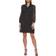 DKNY Ruffled Sheath Dress - Black