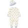 Little Me Dinomite Footed One-Piece & Hat - Ivory/Multi (LBQ11373N)