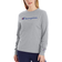 Champion Script Logo Classic Long-Sleeve Tee - Oxford Grey