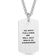 Montana Silversmiths I Am The Light Dog Tag Necklace - Silver