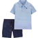 Carter's Baby Boys 2-Piece Striped Polo Shirt and Shorts Set Multi 9 months