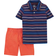 Carter's Striped Polo & Shorts Set 2-Piece - Blue (1M992910)