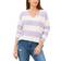 Vince Camuto Cozy V-Neck Striped Sweater - Azelea