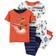 Carter's Helicopter Snug Fit Pajama Set 4-Piece - Orange/Navy (1N001110)