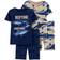 Carter's Shark Snug Fit Pajama Set 4-Piece - Navy/Tan (3N003410)