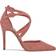 Nine West Festa Pointy Toe - Bright Coral Suede