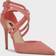 Nine West Festa Pointy Toe - Bright Coral Suede