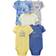 Carter's Baby's Tie-Dye Bodysuits 5-pack - Yellow/Blue