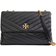 Tory Burch Kira Chevron Convertible Leather Shoulder Bag - Black/Rolled Brass