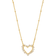 Kendra Scott Ari Heart Pendant Necklace - Gold/Crystal