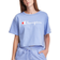 Champion Script Logo Heritage Cropped Tee - Charming Blue