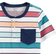 Carter's Striped Pocket Henley & Shorts Set - Multi Stripe