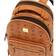 MCM Stark 32 Visetos Coated Canvas Small Backpack - Cognac