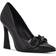 Nine West Tazz Pointy Toe - Black Leather