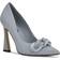 Nine West Tazz Pointy Toe - Light Blue Leather