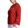 Champion Script Logo Powerblend Fleece Boyfriend Crew Sweatshirt Plus Size - Warm Cinnamon Brown