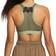 Nike Dri-FIT Swoosh Air Force 1 Medium-Support Laced Sports Bra - Medium Olive/Sequoia/Pink Glaze/Medium Olive