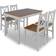 vidaXL Solid Wood Dining Set 25.6x42.5" 5