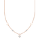 Thomas Sabo Charm Club Delicate Hearts Necklace - Rose Gold/Transparent