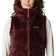 Columbia Women's Fire Side Sherpa Vest - Malbec Stripe