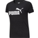 Puma Essentials Logo Tee Women's - Dark Gray Heather/White