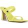 Nine West Darla Heeled Slide - Neon Yellow Patent