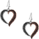 Montana Silversmiths Hearts Aflutter Feather Earrings - Silver/Rose Gold