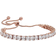 Montana Silversmiths Squarely Tennis Bolo Bracelet - Rose Gold/Transparent