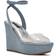 Nine West Klear Platform Ankle Strap - Denim