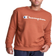 Champion Powerblend Fleece Crew Script Logo - Leather Brown