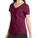 Hanes Women's Perfect-T Short Sleeve V-Neck T-Shirt - Maroon