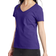 Hanes Women's Perfect-T Short Sleeve V-Neck T-Shirt - Purple