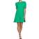 DKNY Ruched Sleeve Trapeze Dress - Apple Green