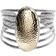 John Hardy Palu Multi Row Cuff - Silver/Gold