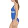 DKNY Plunging Colorblocked One-Piece Swimsuit - Lapis Blue
