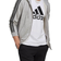 Adidas Essentials French Terry 3-Stripes Full-Zip Hoodie - Medium Grey Heather/Black