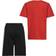 Adidas Boys' Graphic Tee & Shorts Set - Vivid Red (FZ9589)