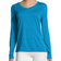 Hanes Sport Cool Dri Performance Long-Sleeve V-Neck T-shirt Women - Underwater Blue