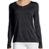 Hanes Sport Cool Dri Performance Long-Sleeve V-Neck T-shirt Women - Black Heather