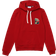 Lacoste Pennants L Badge Hooded Cotton Fleece Sweatshirt - Red