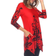 White Mark Women's Yanette Tunic Top - Red